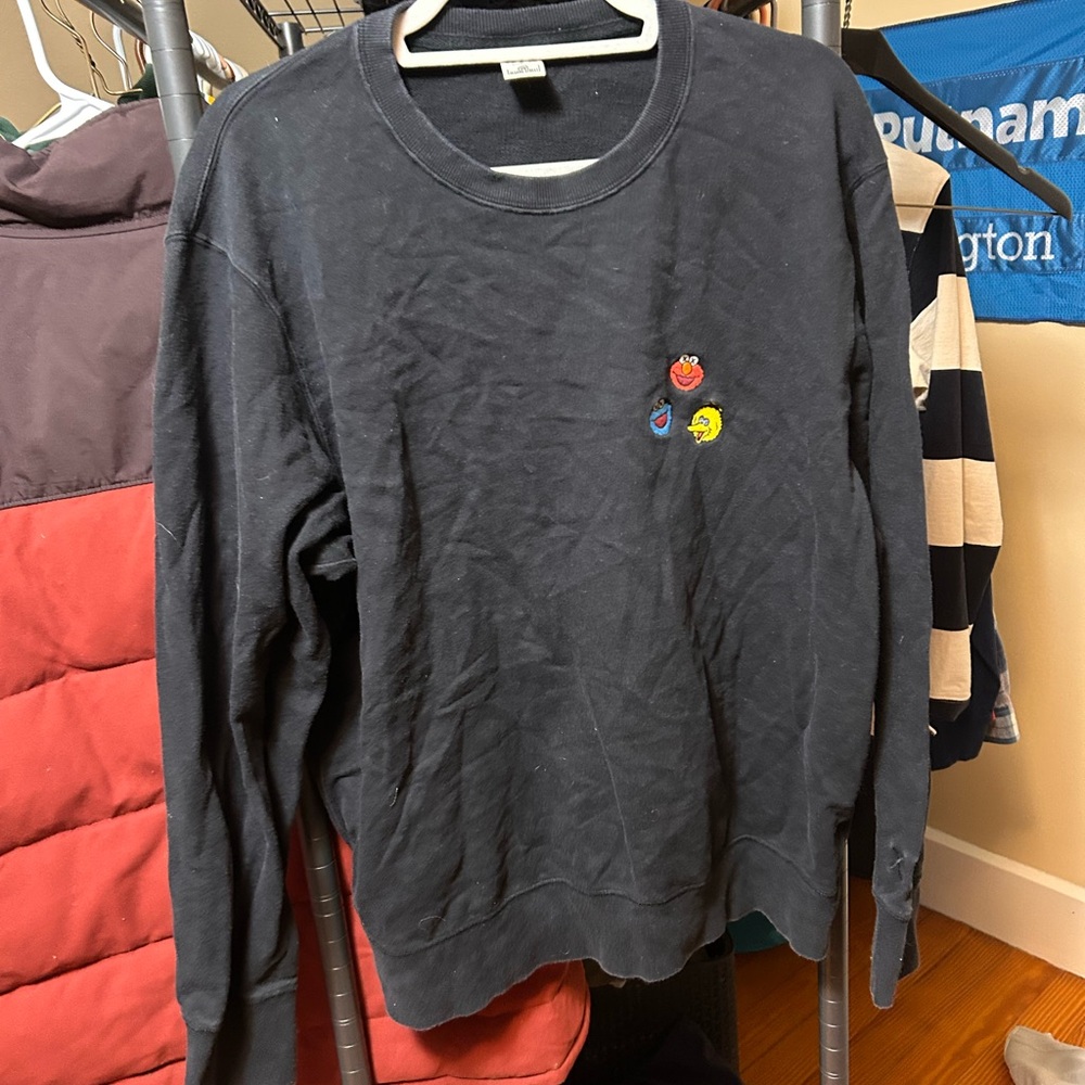KAWS x Uniqlo Black Sweatshirt